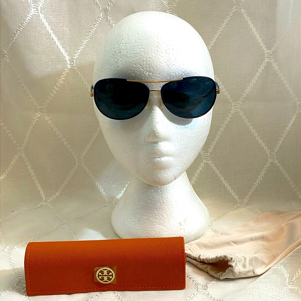 Tory Burch Brand New Women’s TY6013Q Aviator With Blue Frames Sunglasses